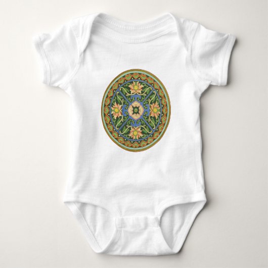 Cloisonne China Patroon Aziatisch Oriëntaals Romper (Voorkant)