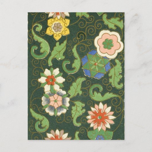 Cloisonne China Patter Asian Oriental Briefkaart (Voorkant)