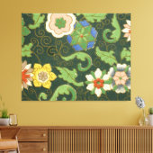 Cloisonne China Patter Asian Oriental Canvas Afdruk (Insitu (Woonkamer))