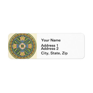 Cloisonne China Patter Asian Oriental Etiket