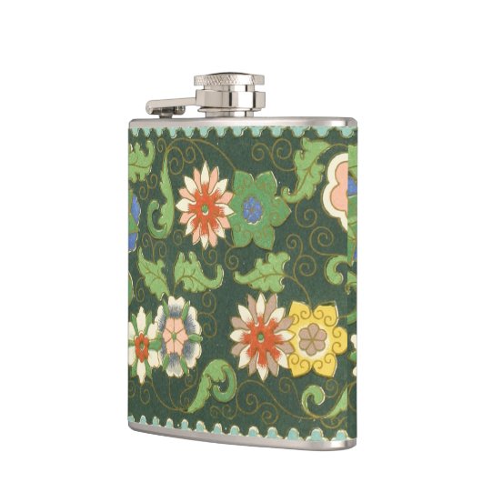 Cloisonne China Patter Asian Oriental Heupfles (Links)