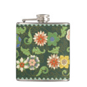 Cloisonne China Patter Asian Oriental Heupfles (Voorkant)