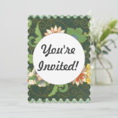 Cloisonne China Patter Asian Oriental Kaart (Staand voorkant)