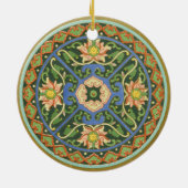 Cloisonne China Patter Asian Oriental Keramisch Ornament (Achterkant)