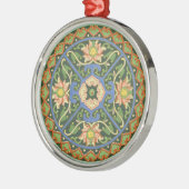 Cloisonne China Patter Asian Oriental Metalen Ornament (Links)