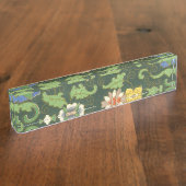 Cloisonne China Patter Asian Oriental Naambordje (Zijkant)