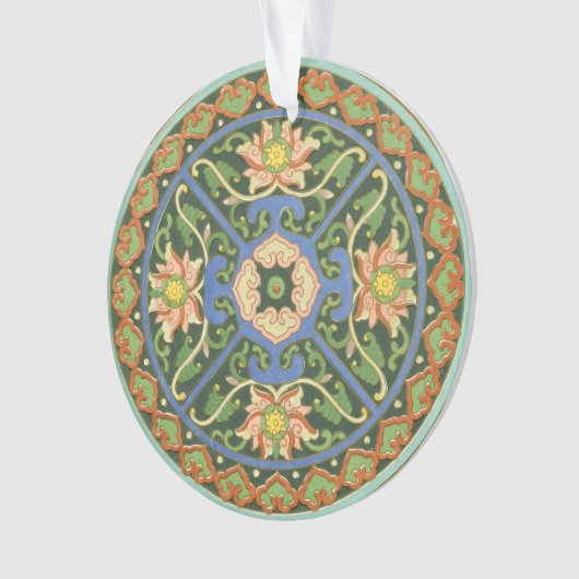 Cloisonne China Patter Asian Oriental Ornament (voorkant)