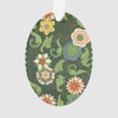 Cloisonne China Patter Asian Oriental Ornament (achterkant)
