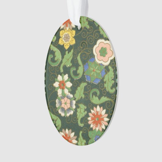 Cloisonne China Patter Asian Oriental Ornament (voorkant)