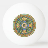 Cloisonne China Patter Asian Oriental Pingpongbal (Voorkant)