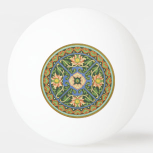 Cloisonne China Patter Asian Oriental Pingpongbal