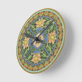 Cloisonne China Patter Asian Oriental Ronde Klok (Hoek)