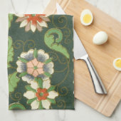 Cloisonne China Patter Asian Oriental Theedoek (Quarter Fold)