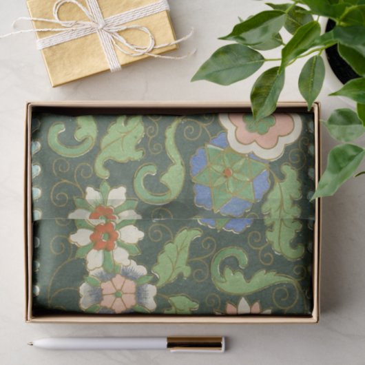 Cloisonne China Patter Asian Oriental Tissuepapier (Geschenk)