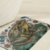 Cloisonne Frog on Lily Pad Badmat