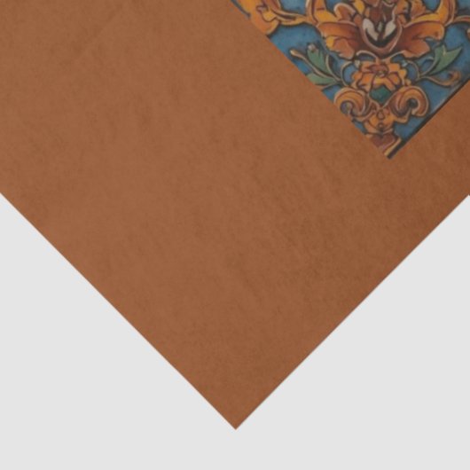 Cloisonne Frog on Lily Pad Tissue & Decoupage Pape Tissuepapier (Detail)