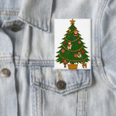 Cloisonne Kunst Kerstboom Karakter Ornamenten Button (Insitu)