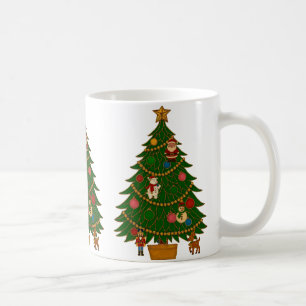 Cloisonne Kunst Kerstboom Karakter Ornamenten Koffiemok