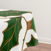 Cloisonne Kunst Kerstverlichting en Hulst Tafelkleed (Voorbeeld)