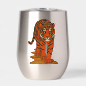 Cloisonne Kunst Tijger op het Jungle Pad (Voorkant)