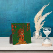 Cloisonne Kunst Tijger op het Jungle Pad Fotoplaat (Insitu)