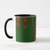 Cloisonne Kunst Tijger op het Jungle Pad Mok (Links)