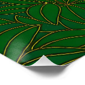 Cloisonne Kunst Tijger op het Jungle Pad Perfect Poster (Hoek)
