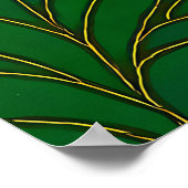 Cloisonne Kunst Tijger op het Jungle Pad Poster (Hoek)