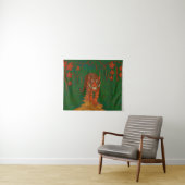 Cloisonne Kunst Tijger op het Jungle Pad Wandkleed (In Situ (horizontaal))