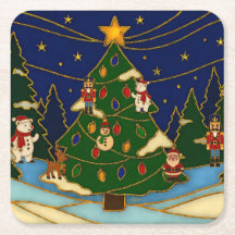Cloisonne Kunst Whimsical Bos Klassiek Kerstmis