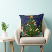 Cloisonne Kunst Whimsical Bos Klassiek Kerstmis Kussen (Stoel)