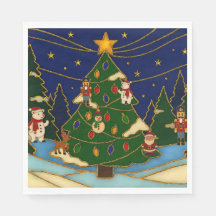 Cloisonne Kunst Whimsical Bos Klassiek Kerstmis