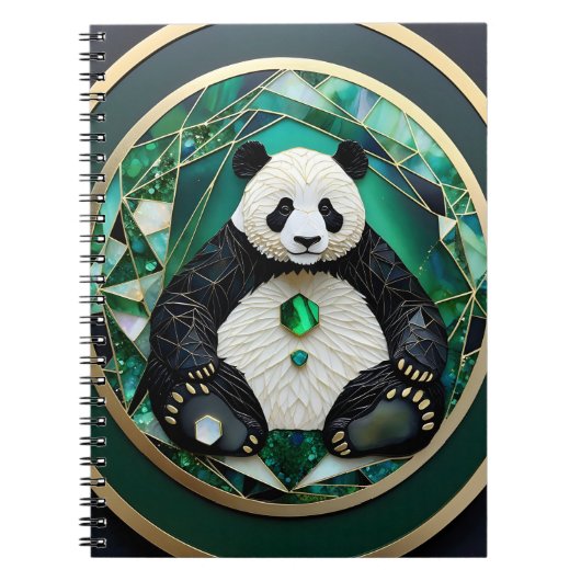 Cloisonne Panda Notitieboek (Voorkant)