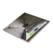 Cloister-gang met schaduwen bij Bryn Mawr Tegeltje (Zijkant)