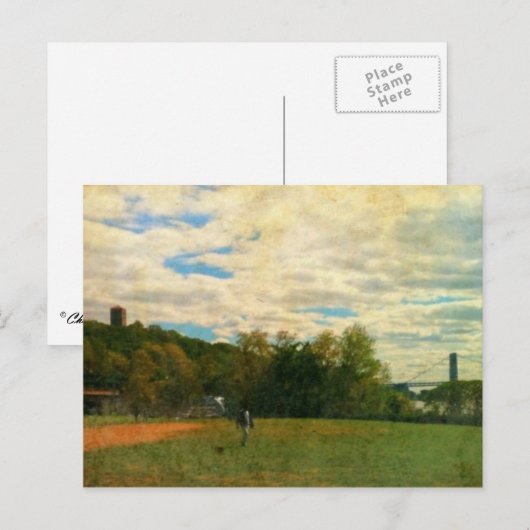 Cloisters en George Washington Bridge Briefkaart (Voorkant / Achterkant)