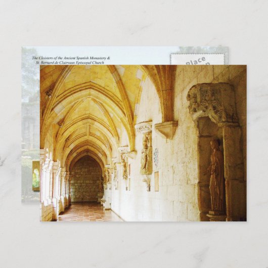 Cloisters of the Ancient Spain Monastery, FL Briefkaart (Voorkant / Achterkant)