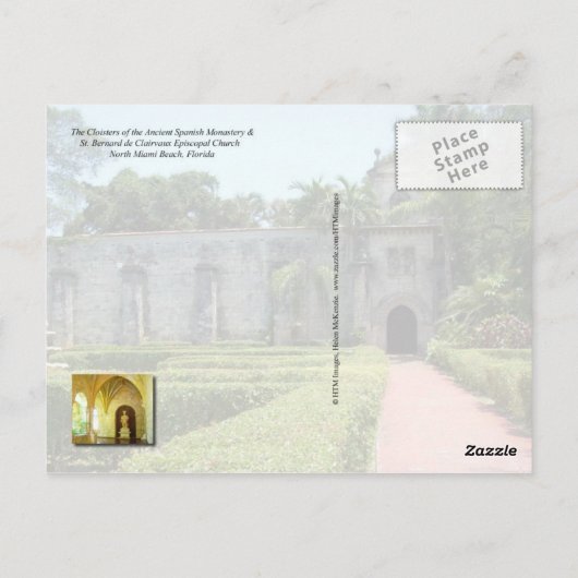 Cloisters of the Ancient Spain Monastery, FL Briefkaart (Achterkant)