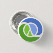 Clojure logo ronde button 3,2 cm (Voorkant /achterkant)