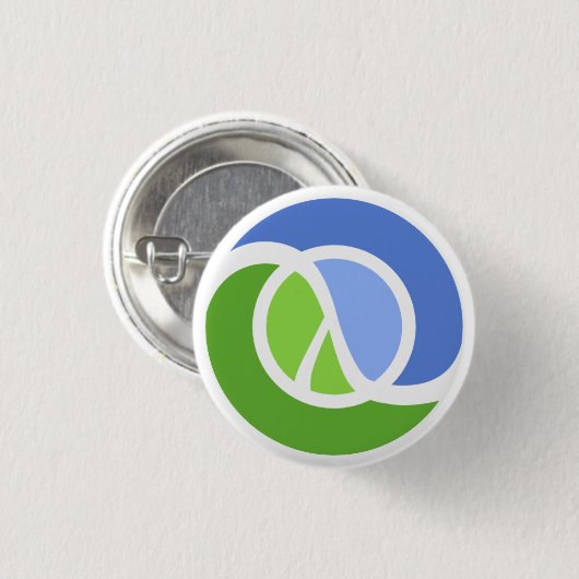 Clojure logo ronde button 3,2 cm (Voorkant /achterkant)