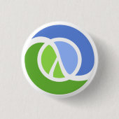 Clojure logo ronde button 3,2 cm (Voorkant)