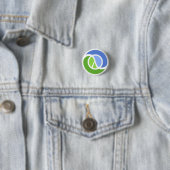 Clojure logo ronde button 3,2 cm (In situ)