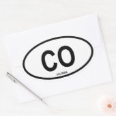 Clolumbia "CO" Ovale Sticker (Envelop)