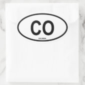 Clolumbia "CO" Ovale Sticker (Tas)