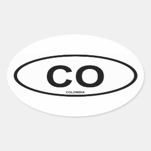 Clolumbia "CO" Ovale Sticker