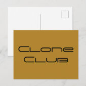 Clone Club geometrische letters van Orphan Black Briefkaart (Voorkant / Achterkant)