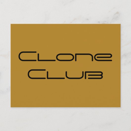 Clone Club geometrische letters van Orphan Black Briefkaart (Voorkant)
