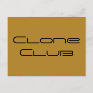 Clone Club geometrische letters van Orphan Black Briefkaart