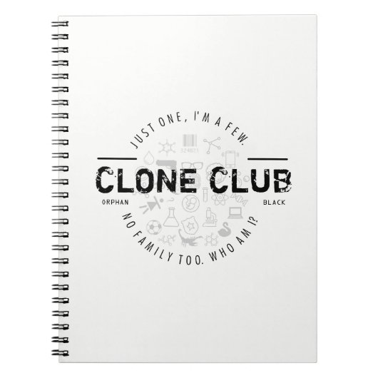 Clone Club Logo Notitieboek (Voorkant)
