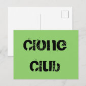 Clone Club Orphan Black blokletters urban stijl Briefkaart (Voorkant / Achterkant)