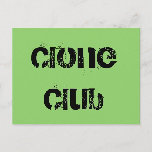 Clone Club Orphan Black blokletters urban stijl Briefkaart (Voorkant)